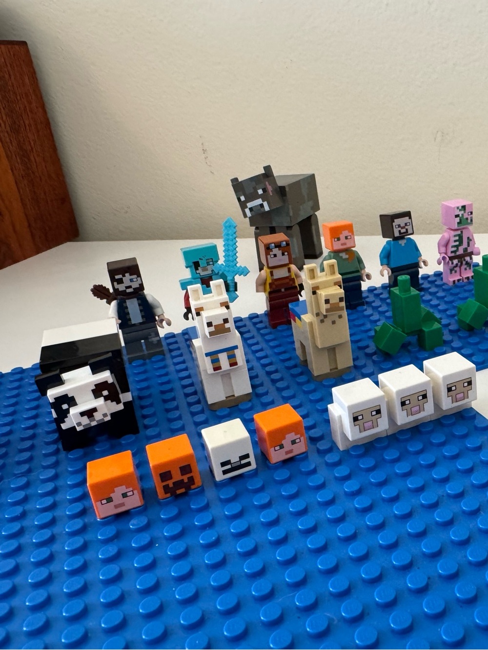 LEGO Minecraft Figures Characters and Animals (bonus extra parts and figures)